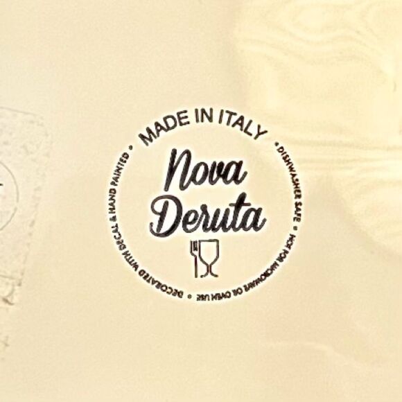 NWT Nova Deruta Raffaellesco Dragon Rectangular 10 3/4" Serving Plate - Picture 3 of 3